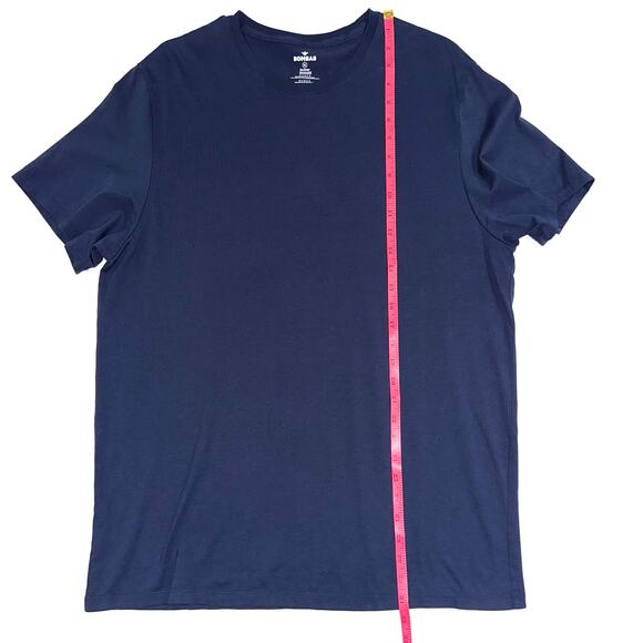 Bombas Men’s Midnight Navy Pima Cotton Crew Neck Short Sleeve T-Shirt Size XL - Picture 9 of 9